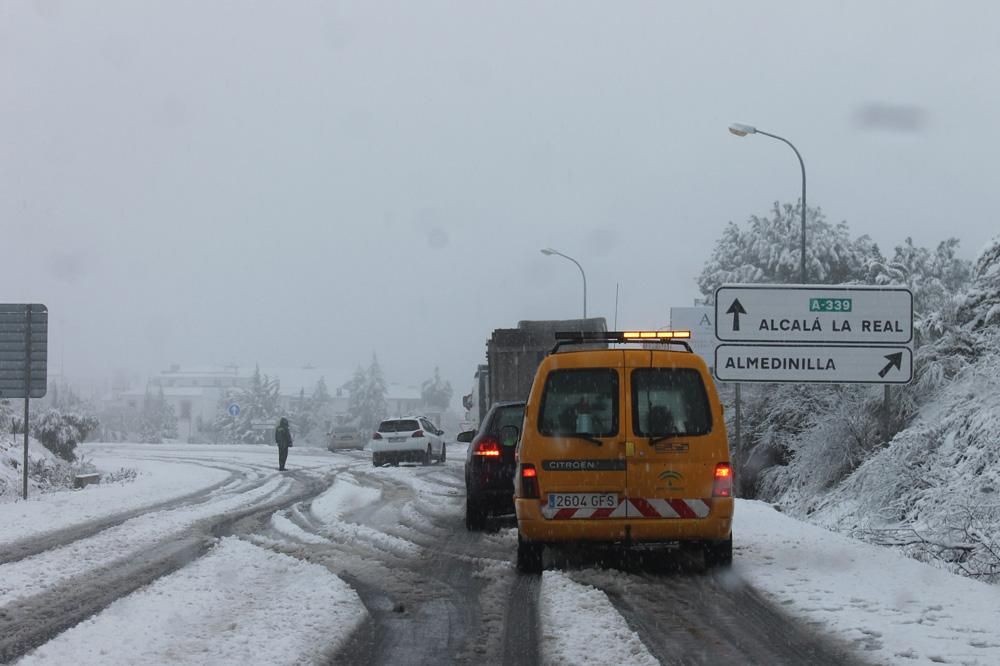 Nieve en la provincia, el último regalo de los Reyes.