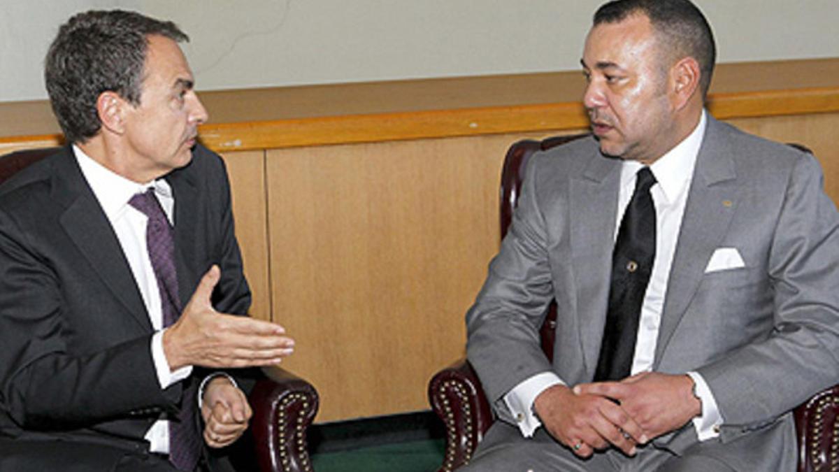 Zapatero y Mohamed VI