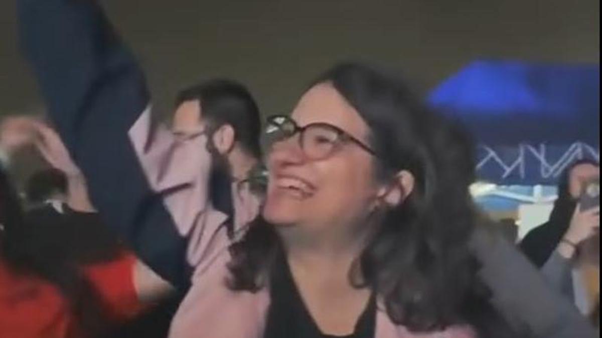 Mónica Oltra en el concierto del sábado de La Gossa Sorda