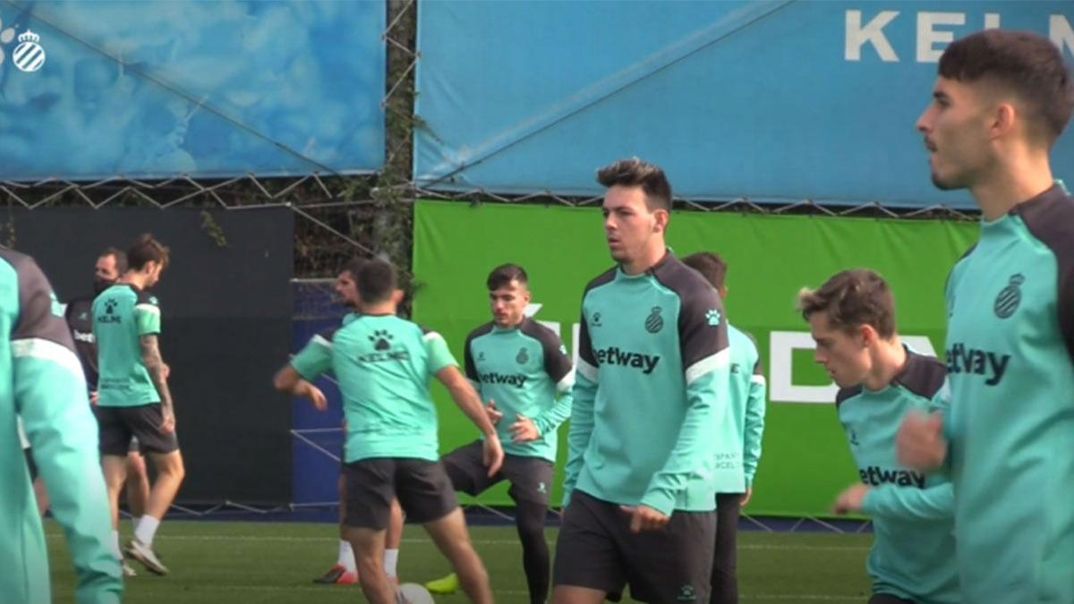 El entrenamiento del Espanyol