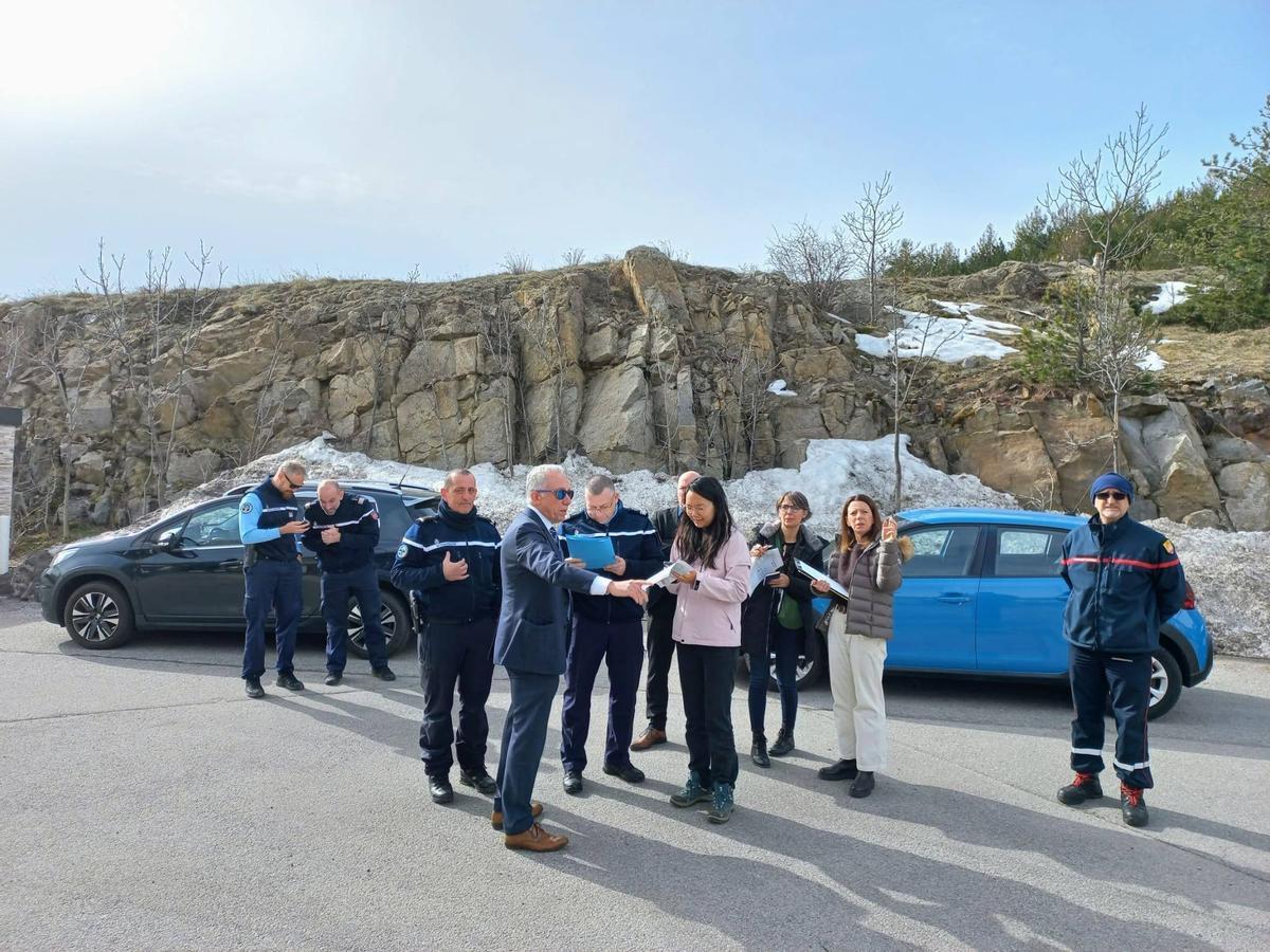 Les autoritats franceses inspeccionen les carreteres de l'Alta Cerdanya