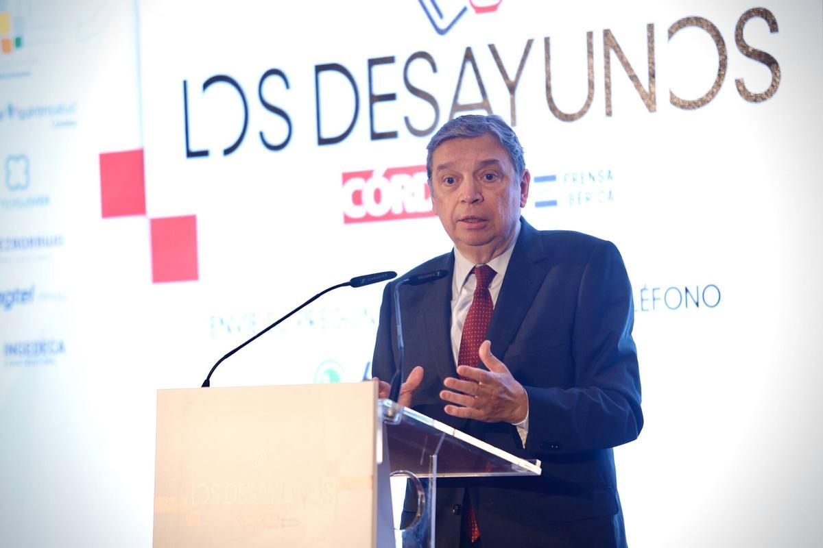 Desayunos de Diario CÓRDOBA, a cargo del ministro de Agricultura, Pesca y Alimentación de España, Luis Planas