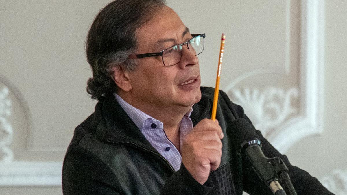 El presidente de Colombia, Gustavo Petro, durante un acto el pasado 2 de agosto en Bogotá.