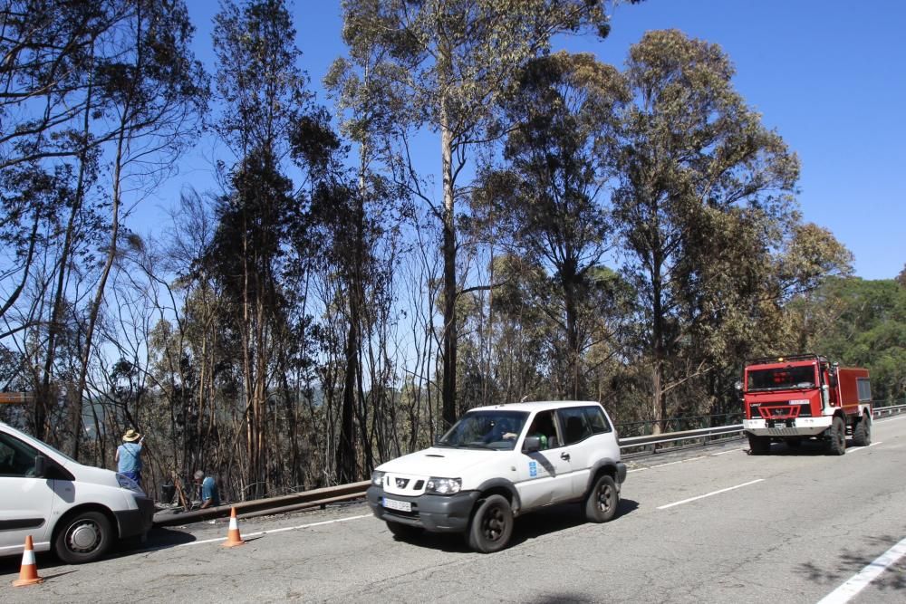 El combate contra el fuego, en Mondariz