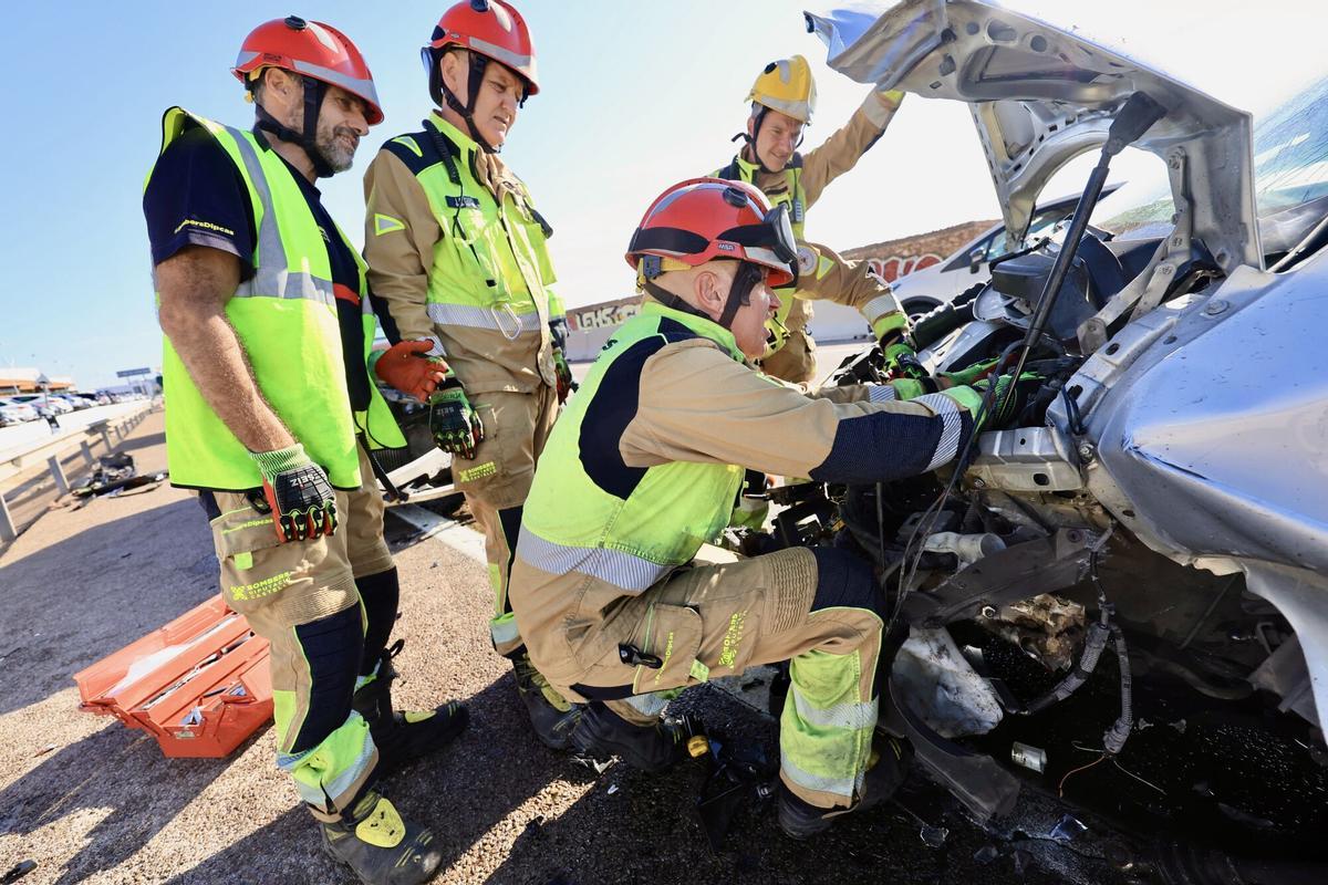 Accidente de tráfico en una imagen de archivo.