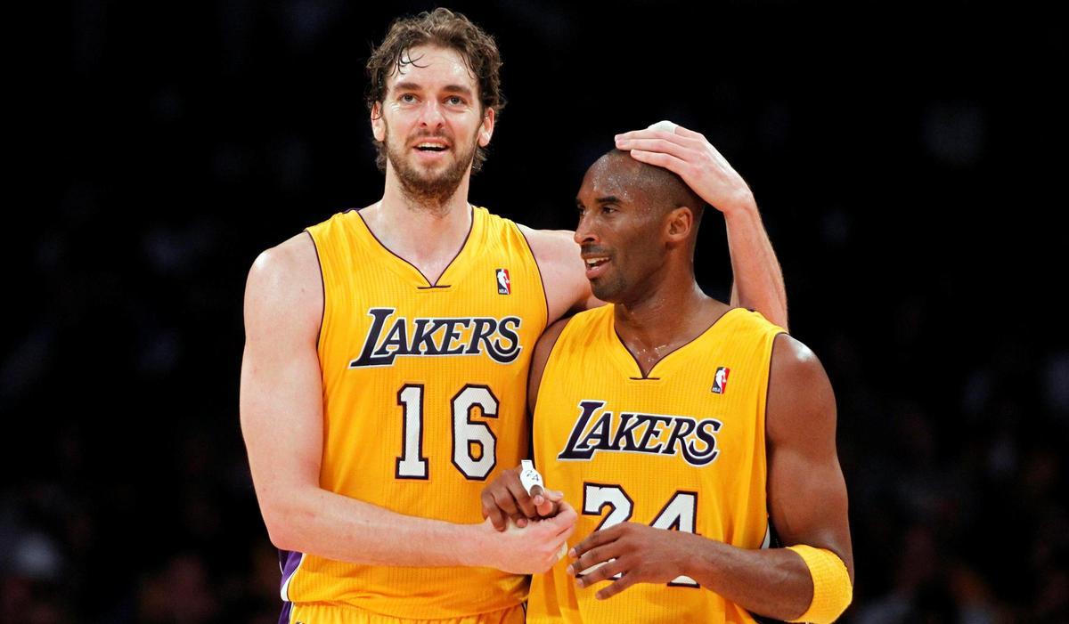 Pau Gasol unirá su nombre al de su amigo Kobe Bryant en el techo del Crypto.com Arena