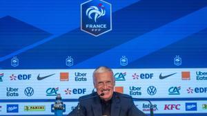El seleccionador de Francia, Didier Deschamps, durante una rueda de prensa