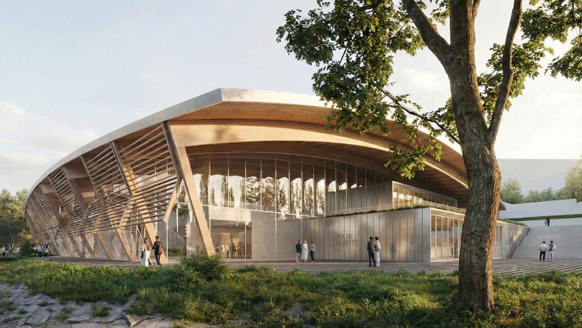 Recreación de cómo quedará la Casa de las Artes.