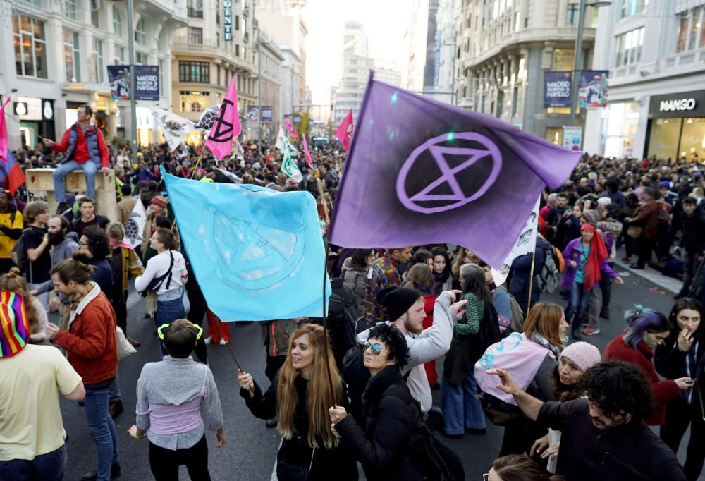 Protesta en Madrid contra el cambio climático