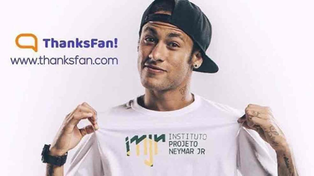 Neymar es la imagen de su fundación, el Instituto Projeto Neymar Jr.