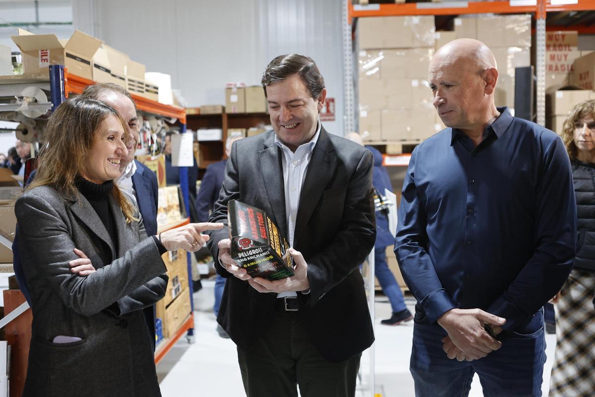 Mañueco durante su visita hoy a Soria.