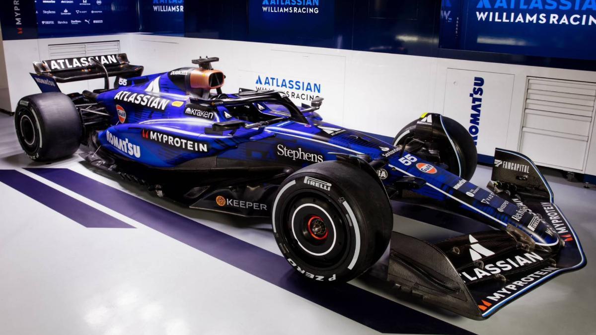 Así luce el Williams FW47 de Carlos Sainz, aún sin su decoración definitiva