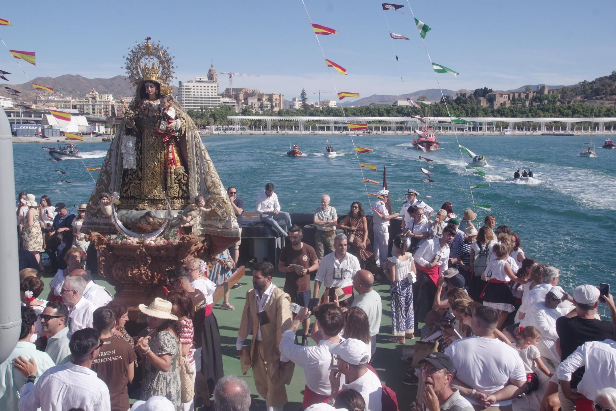 Procesión marítima Carmen de la Virgen del Carmen Coronada de El Perchel