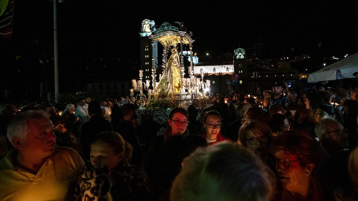 Procesión de Las Candelas, en Candelaria.