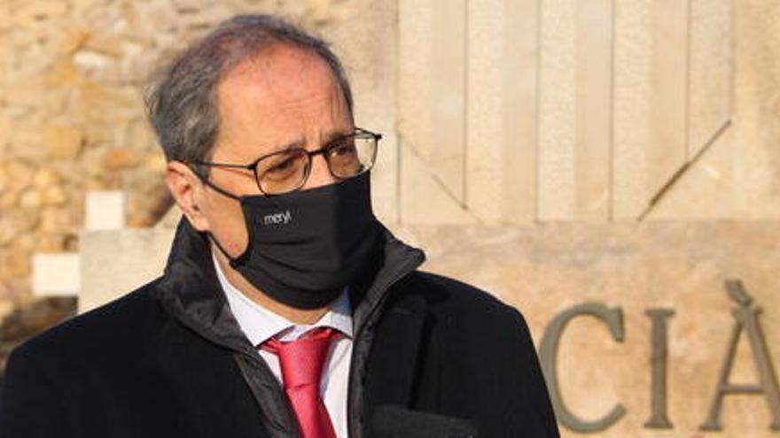 L&#039;expresident de la Generalitat Quim Torra el 25 de desembre de 2020