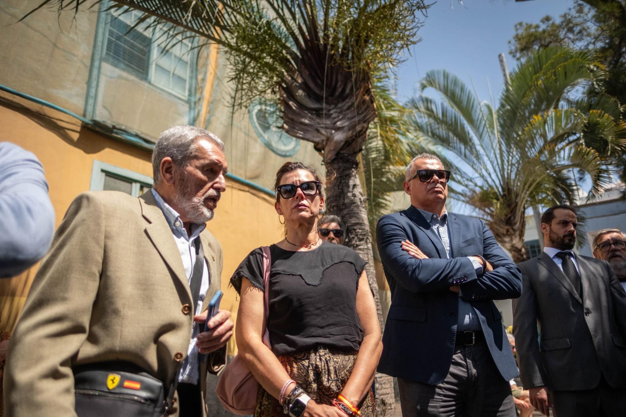 Funeral de Manuel Hermoso en Santa Cruz de Tenerife.