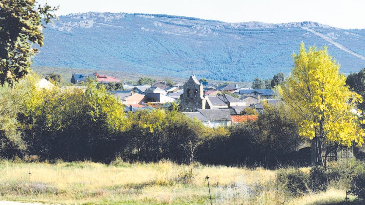 Vista parcial del pueblo de Justel.