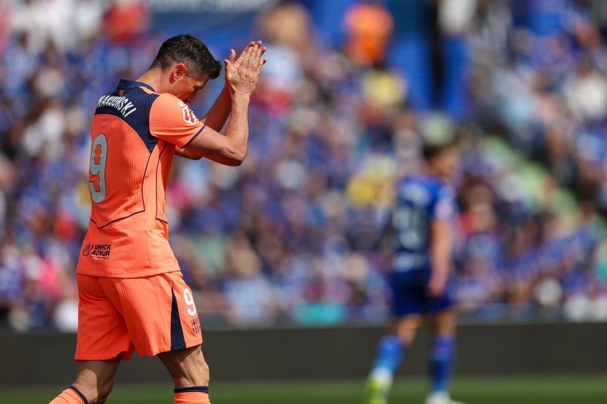 Lewandowski frente al Getafe