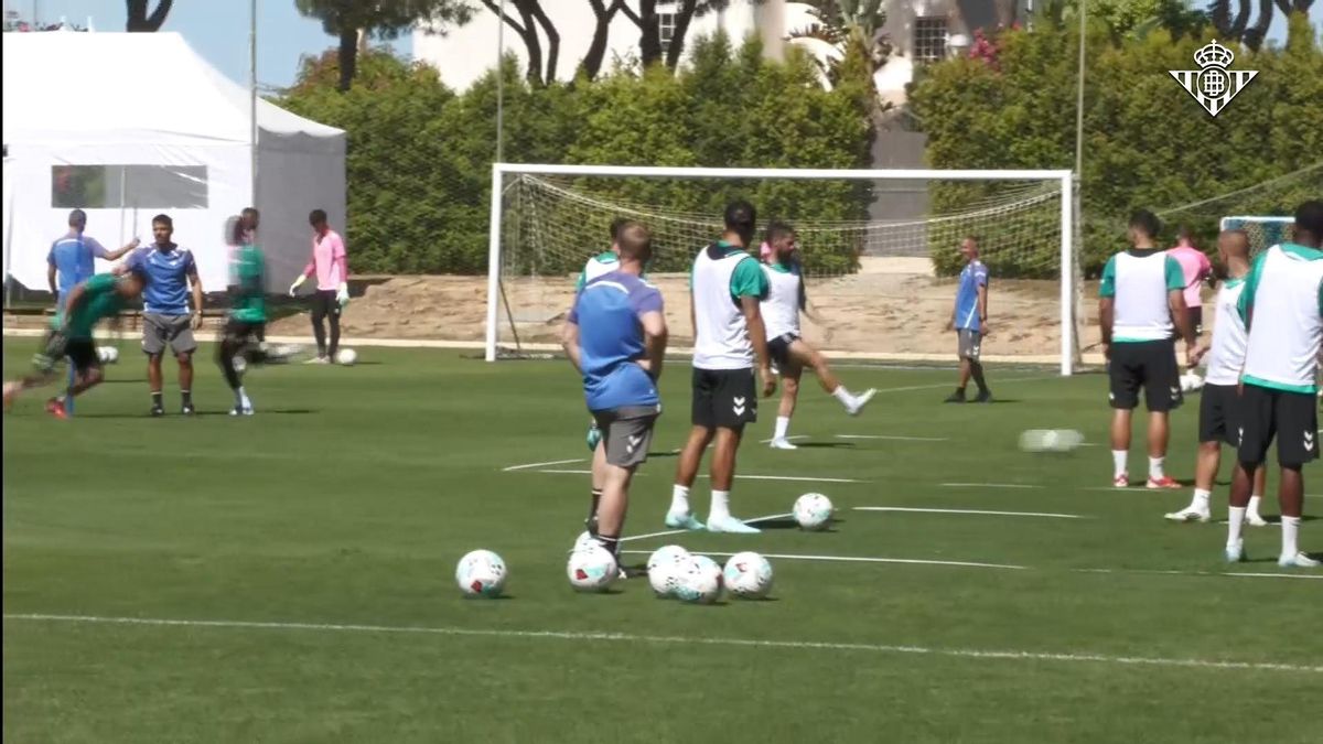 Entrenamiento del Betis de este jueves 17 de julio