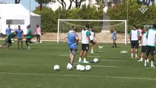 Entrenamiento del Betis de este jueves 17 de julio