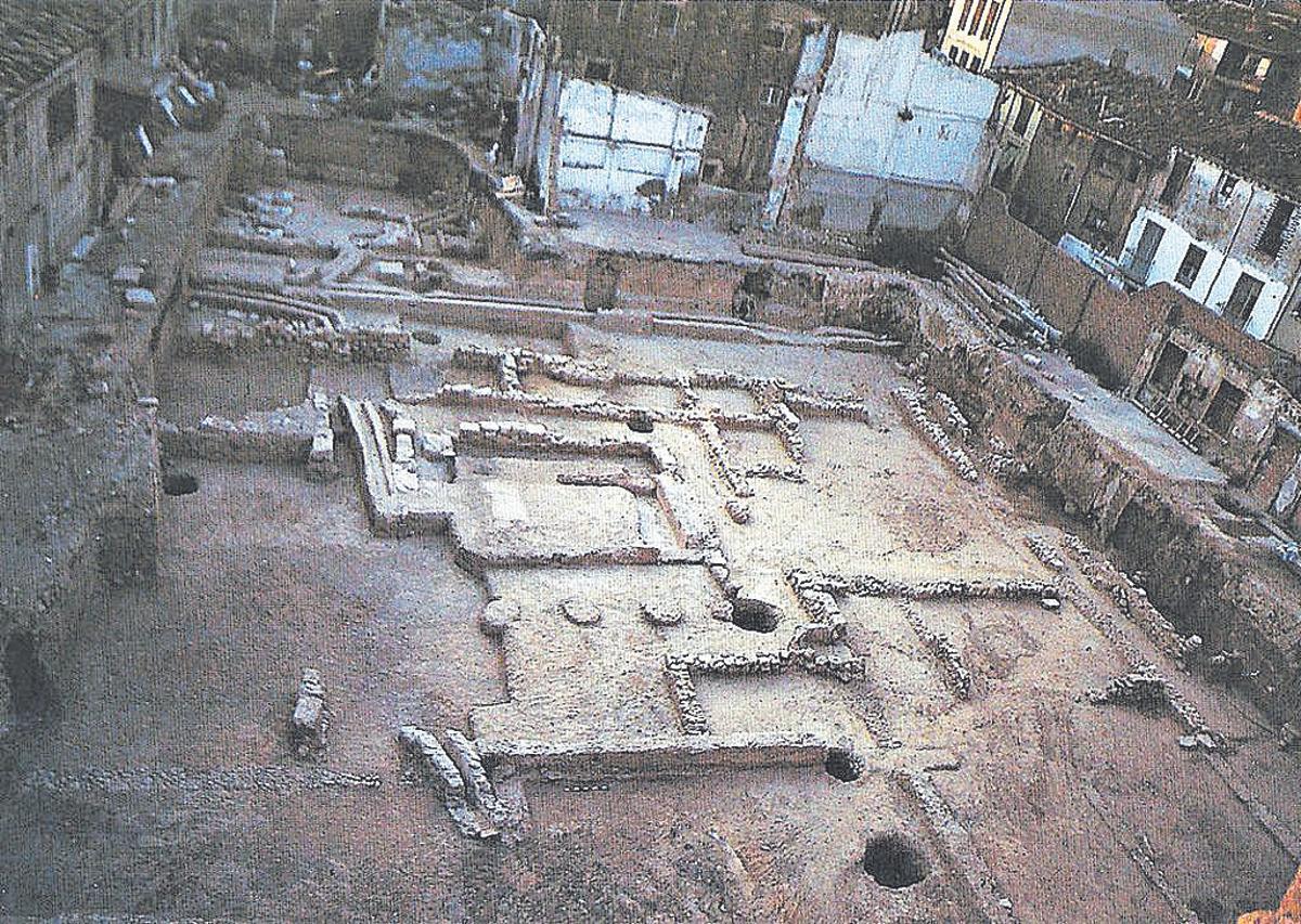 Domus romana hallada en 1991 en la calle Heroísmo.