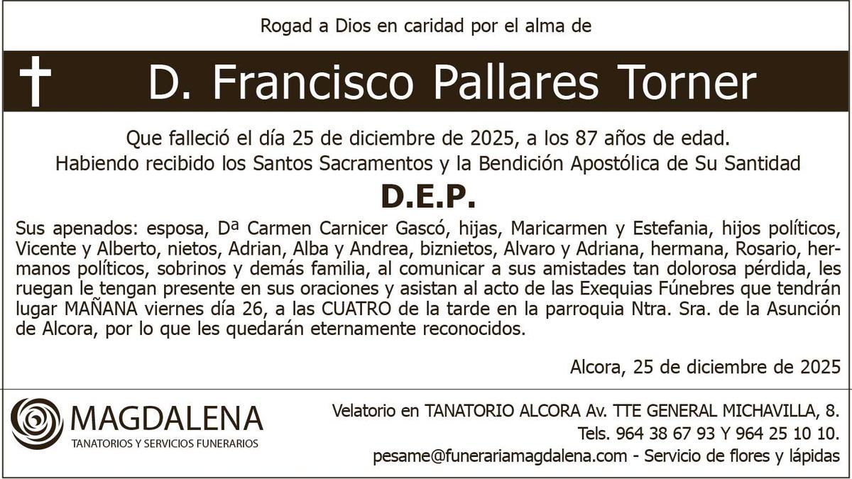 D. Francisco Pallares Torner