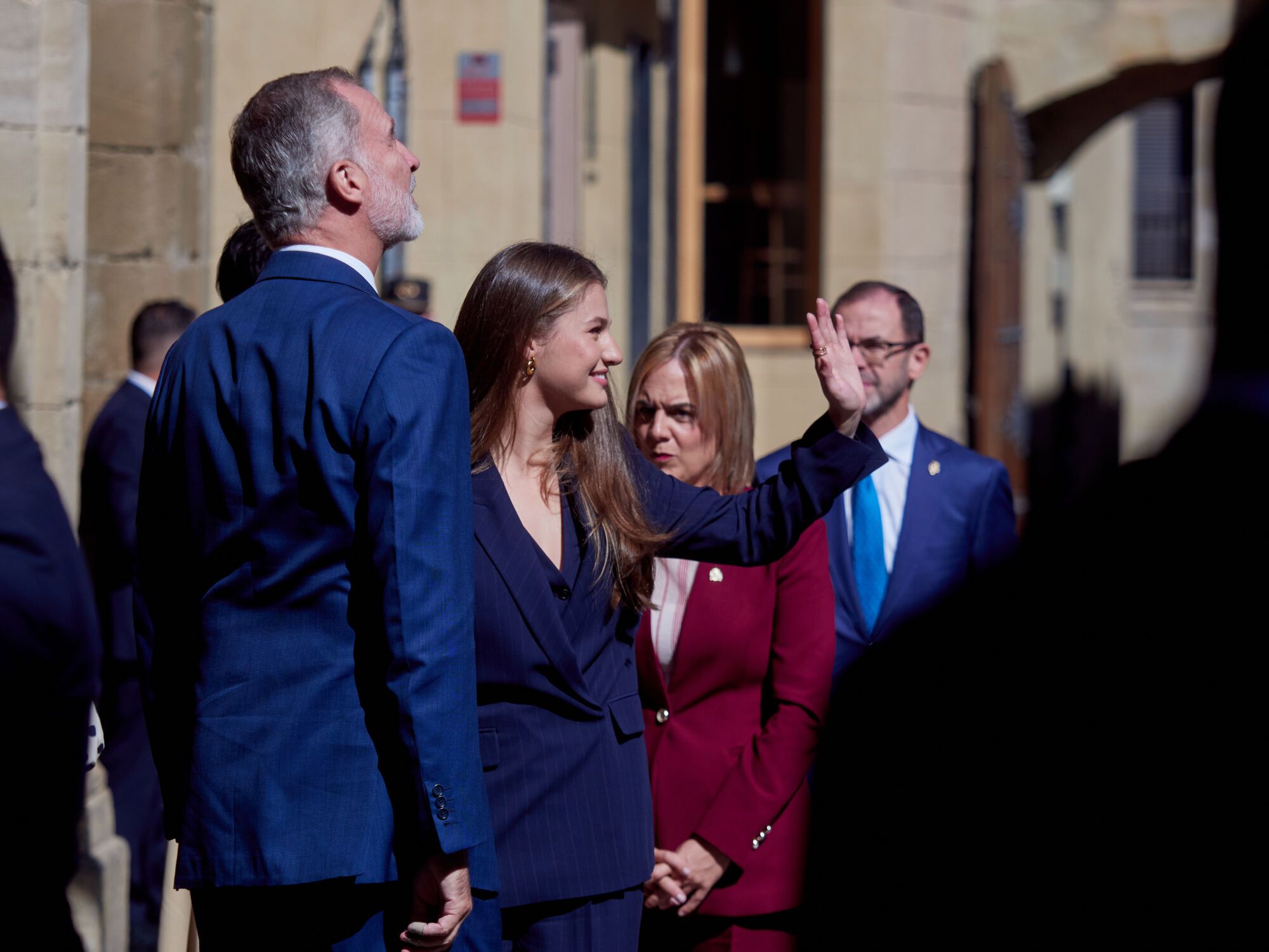 EN IMÁGENES: Leonor se da un baño de multitudes en su estreno como Princesa de Viana
