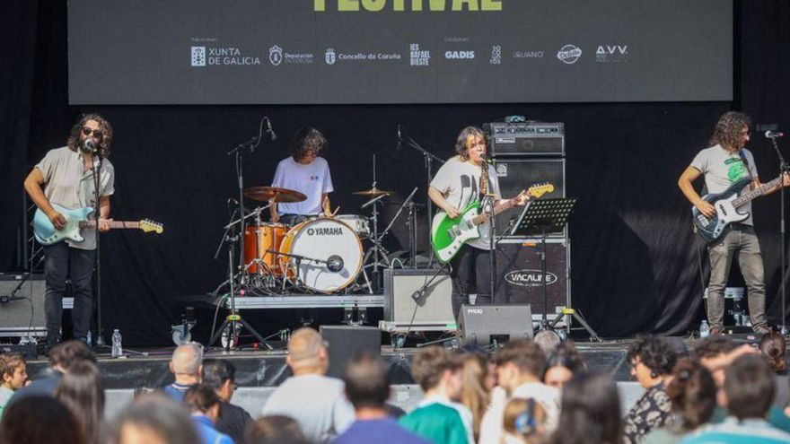 Un momento del festival Aquí tamén se fala. | Germán Barreiros/Roller Agencia
