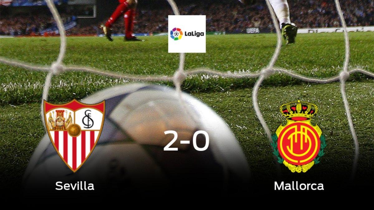 El Sevilla suma tres puntos a su casillero tras ganar al Mallorca (2-0)