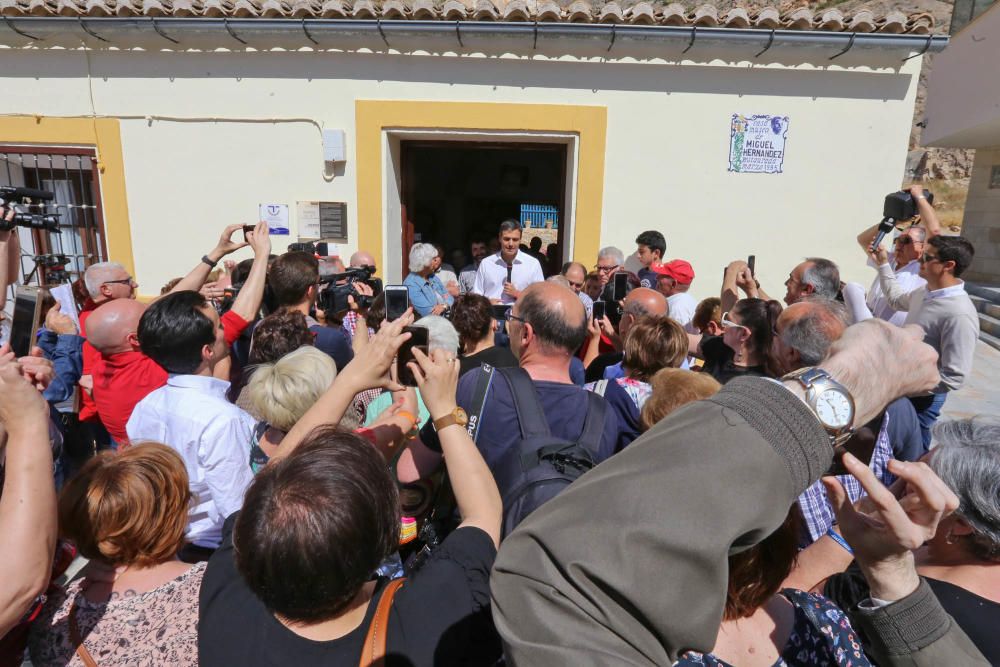 Visita de Pedro Sánchez a Orihuela