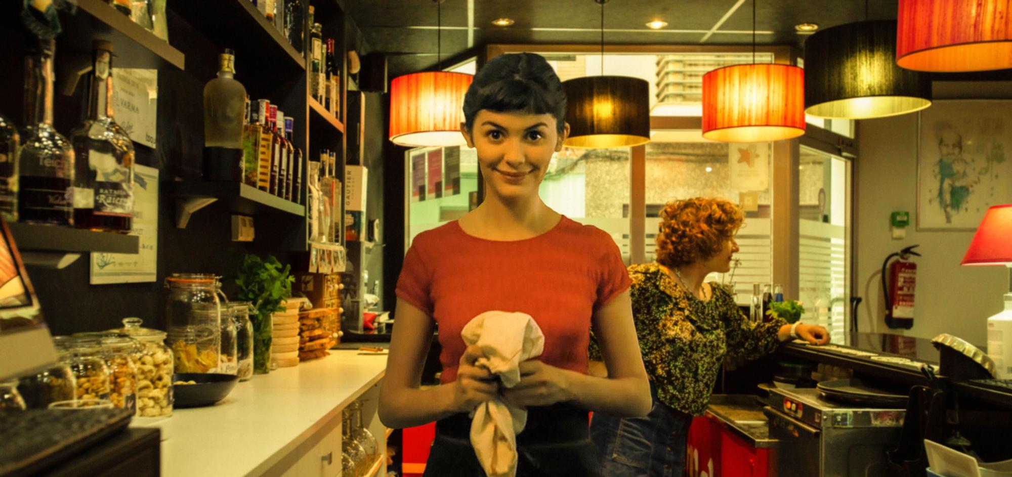 Audrey Tautou (&#039;Amélie&#039;) en el pub Druida.