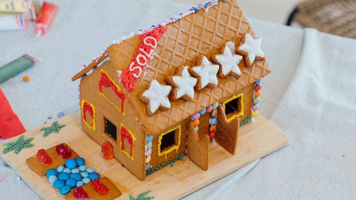 Ein Lebkuchenhaus für die Kinder in Son Gotleu.