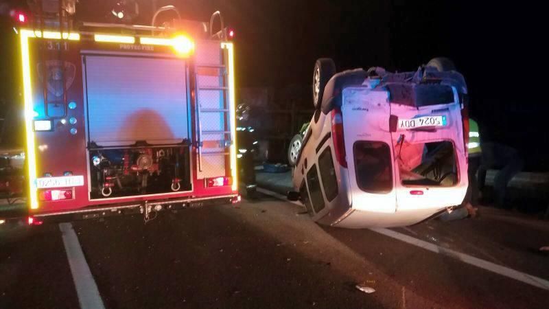 Un accidente con un herido corta la autovía A-2 a la altura de Ariza