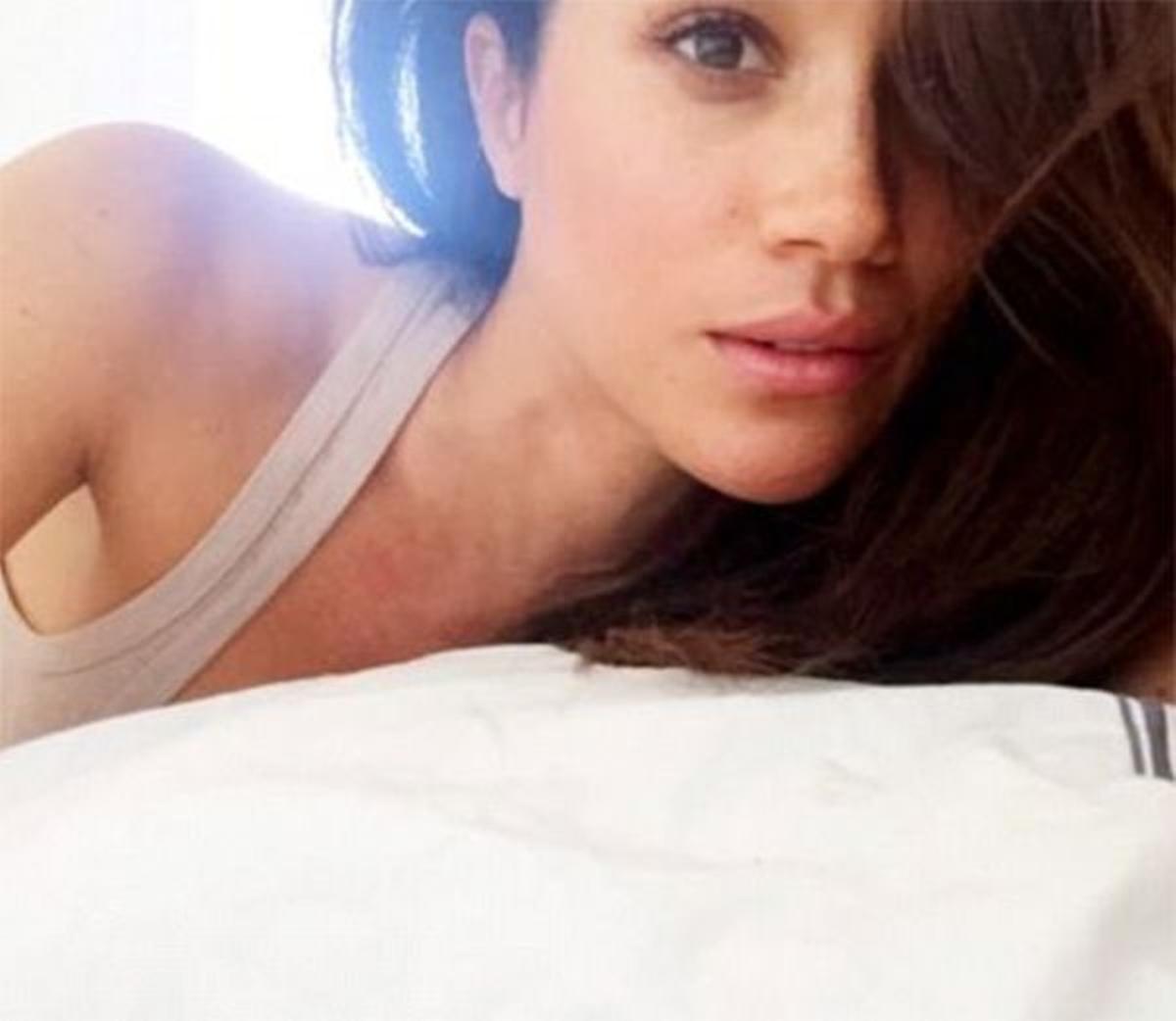 Selfie en la cama de Meghan Markle de su cuenta borrada de Instagram