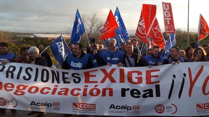 Un instante de la protesta.