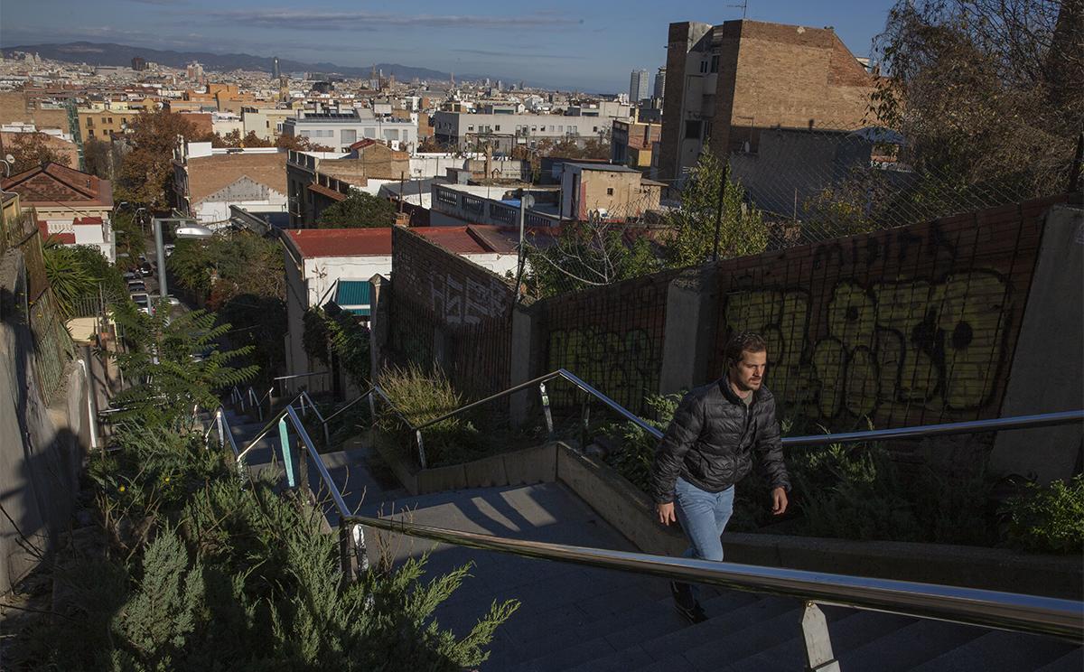 Escalera del Joker en el Mirador Blasco Garay en Montjuic