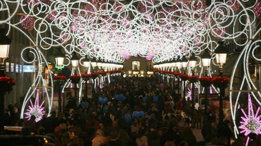 Así han cambiado las luces de Navidad en Málaga desde 2012