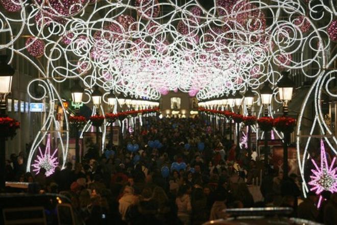 Así han cambiado las luces de Navidad en Málaga desde 2012