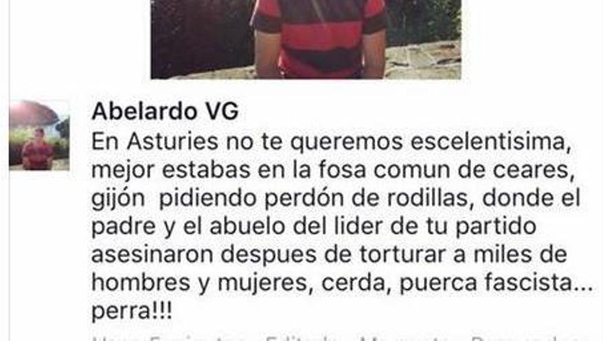 &quot;Sufro ataques de ansiedad por las amenazas de muerte&quot;, dice el hombre que insultó a Moriyón en Facebook