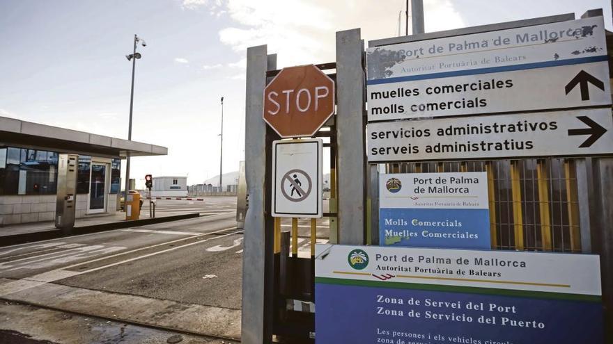 Ayer se vivía aún una jornada tranquila en el puerto de Palma, a la espera de la movilización de estibadores que empieza el día 20.  b. ramon