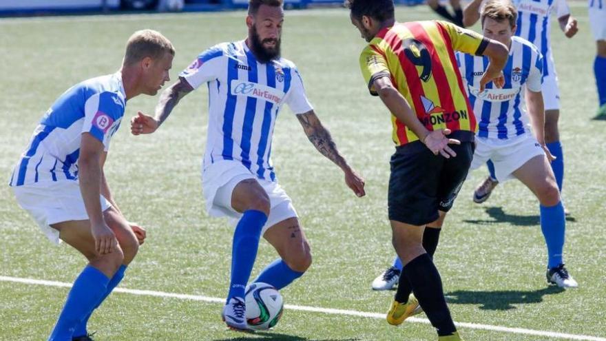 Nichts zu holen gab es für die in Blau-Weiß gekleideten Spieler von der Insel in Llagostera.