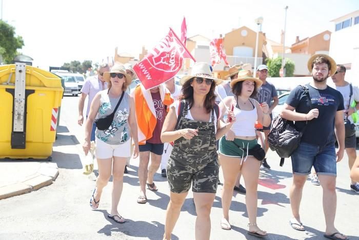 Protesta del sector de la hostelería en La Manga