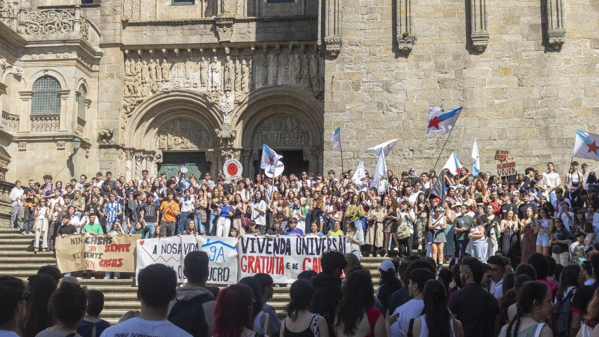 Estudiantes gallegos reclaman una vivienda digna