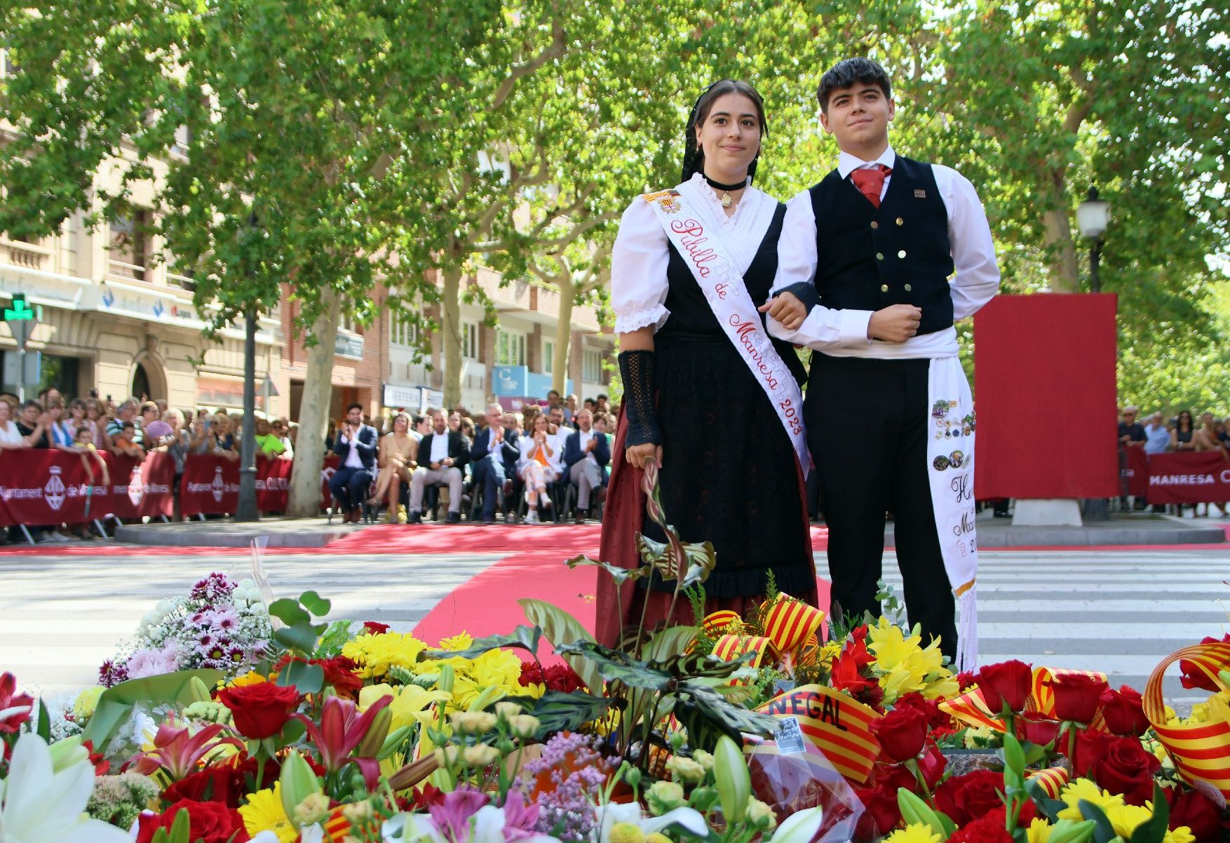 Així ha estat l'acte institucional per la Diada a Manresa