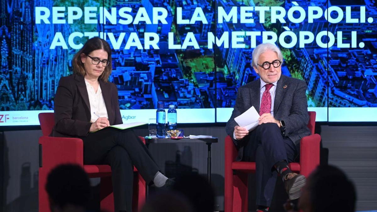 Marín, durante su diálogo con Sánchez Llibre.