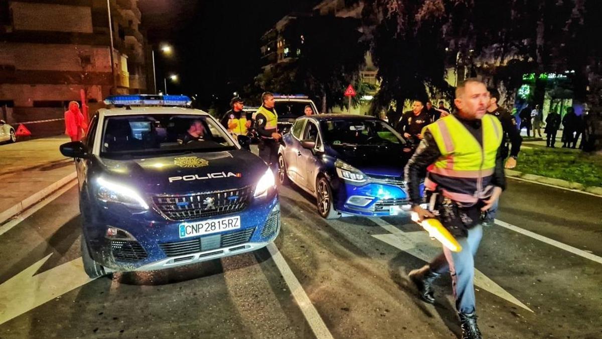 Dispositivo de la Policía Nacional en Nochebuena en Cáceres.