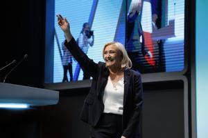 La candidata presidencial del partido ultraderechista Agrupación Nacional (AN), Marine Le Pen.