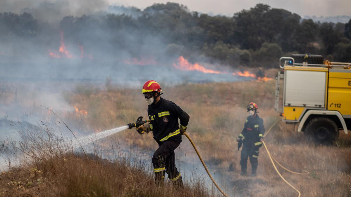 Los incendios forestales asolan España de norte a sur.
