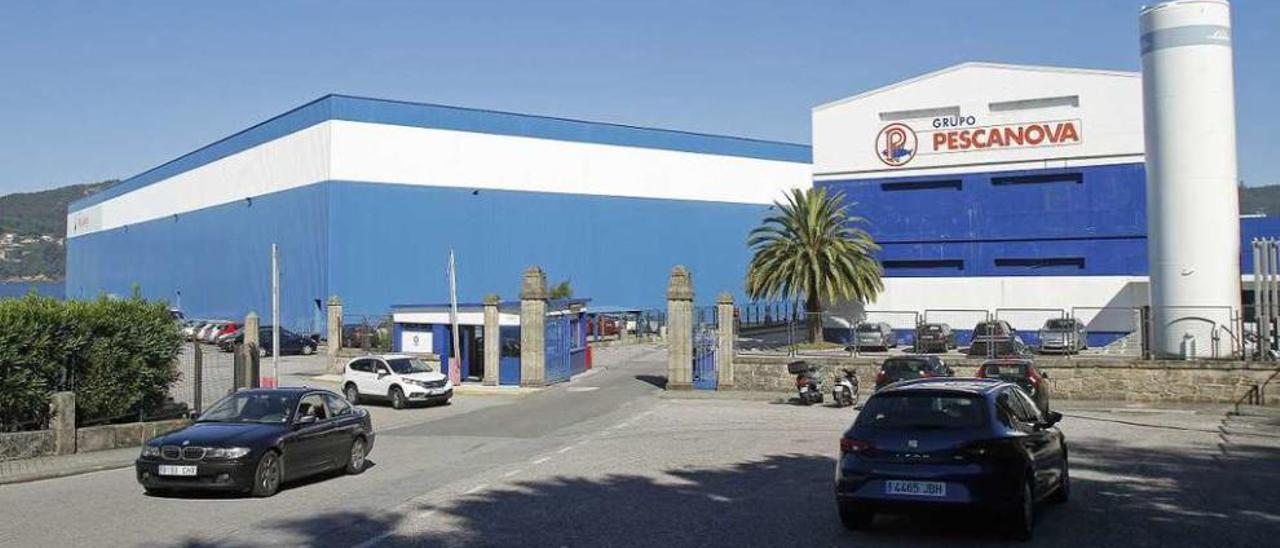 Entrada a las instalaciones de la multinacional pesquera viguesa Pescanova en Chapela. // Jorge Santomé