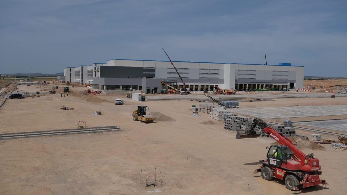 Este es el estado actual de las obras de Amazon en Badajoz.